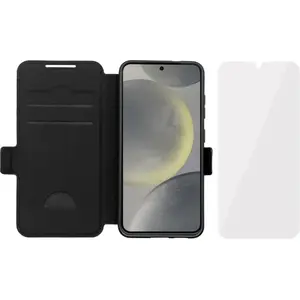 BlueBuilt Samsung Galaxy S25 Book Case Cuir Noir + BlueBuilt Protège-é...Vendu parcoolblue