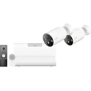 TP-Link Tapo C460 Lot de 2 + H500 Smart HomeBase + D235 Smart Battery ... pas cher