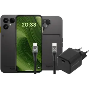 Fairphone 6 256 Go Noir 5G + Pack d'Accessoires Complet pas cher