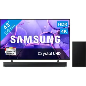 Samsung 43" Crystal UHD U8070F (2025) + Samsung HW-B66CF Noir