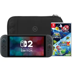 Nintendo Switch 2 + Super Mario Galaxy 1+2 + BlueBuilt Étui de protect... pas cher