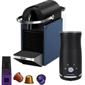 Delonghi De'Longhi Nespresso Pixie EN127.BL + Pierre Mousseur à Lait pas cher