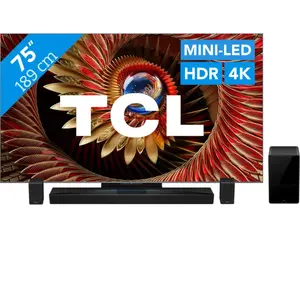 TCL 75" QD Mini-LED C81K 4K (2025) + TCL Q85H PRO pas cher
