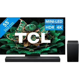 TCL 55" QD Mini-LED C71K 4K (2025) + TCL Q65H pas cher