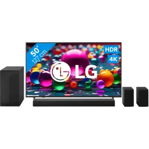 LG 50" 4K Smart UA75 + LG DS60TR pas cher