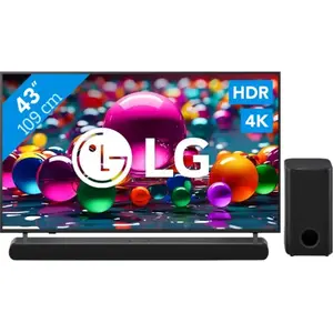 LG 43" 4K Smart UA75 + LG DS77TY pas cher