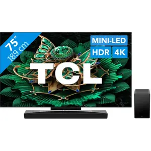 TCL 75" QD Mini-LED C71K 4K (2025) + TCL Q75H pas cher