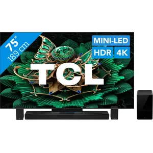 TCL 75" QD Mini-LED C71K 4K (2025) + TCL Q85H PRO pas cher