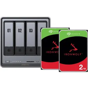UGREEN NASync DXP4800 Plus + Seagate IronWolf 2 To Lot de 2 