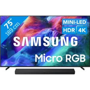 Samsung Micro RGB 75" R85H (2026) + Samsung HW-QS90H (2026) 