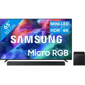 Samsung Micro RGB 65" R85H (2026) + Samsung HW-QS700F (2025)  pas cher