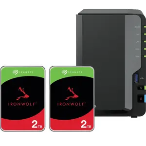 Synology DS225+ + Seagate IronWolf 2 To Lot de 2 