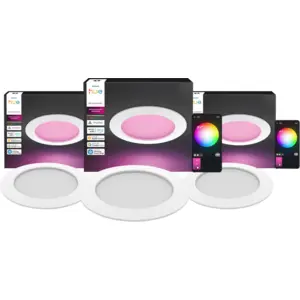 Philips Hue Spot Encastré Slim Lot de 3 - White and Color - 170 mm - B...