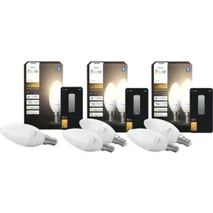 Philips Hue Ampoule Bougie White E14 Lot de 5  pas cher