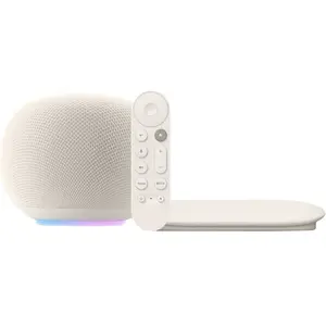Google Home Speaker Crème + Google TV Streamer 4K pas cher