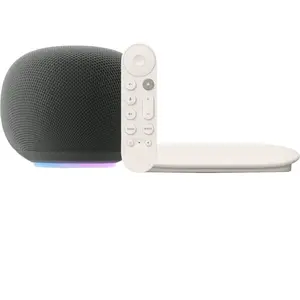 Google Home Speaker Gris + Google TV Streamer 4K pas cher