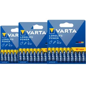 Varta Longlife Power AAA Lot de 30 Pièces pas cher