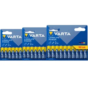 Varta Longlife Power AA Lot de 30 Pièces pas cher