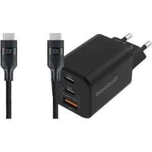 BlueBuilt Chargeur Power Delivery 2 Ports USB-C 65 W + Câble USB-C 3 m... pas cher