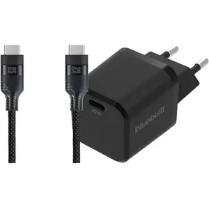 BlueBuilt Chargeur Power Delivery 30 W + Câble USB-C 3 m Nylon Noir pas cher