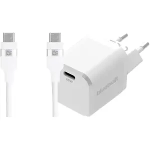 BlueBuilt Chargeur Power Delivery 45 W + Câble USB-C 1,5 m Nylon Blanc pas cher