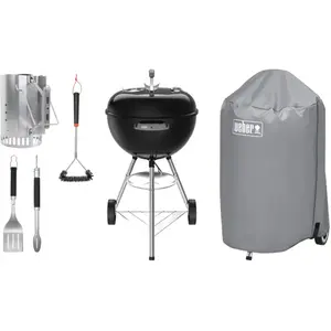 Weber Original Kettle 47 cm Noir Kit de Démarrage pas cher