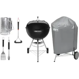 Weber Original Kettle 57 cm Noir Kit de Démarrage 