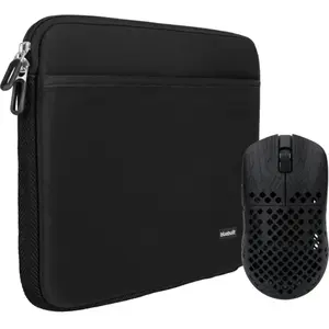 BlueBuilt Housse pour PC Portables Largeur 40 cm 17 Pouces Noir + Vortech Prestige Souris Gamer  pas cher