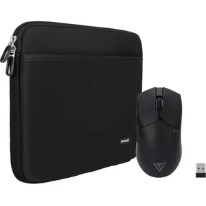 BlueBuilt Housse pour PC Portables Largeur 31 cm 13 Pouces M Noir + Vortech Pro Souris Gamer pas cher