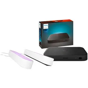 Philips Hue Play Rampe d'Éclairage White & Color Blanc Lot de 2 + HDMI Sync Box 8K  pas cher