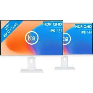 BlueBuilt 27 Pouces Quad HD Écran PC Lot de 2  pas cher