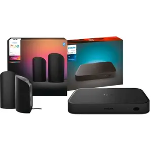 Philips Hue Play Wall Washer Noir - Lot de 2 + HDMI Sync Box 8K  pas cher