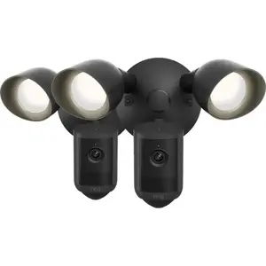 Ring Floodlight Cam 2e Génération Noir Lot de 2  pas cher