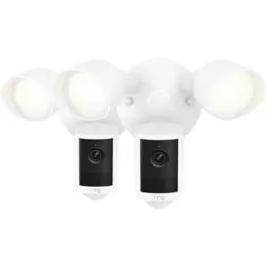 Ring Floodlight Cam 2e Génération Blanc Lot de 2 pas cher