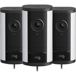Ring Spotlight Cam Pro 2e Génération Filaire Noir Lot de 3 