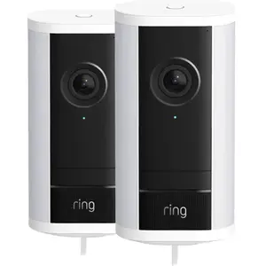 Ring Spotlight Cam Pro 2e Génération Filaire Blanc Lot de 2 