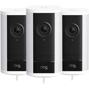 Ring Spotlight Cam Pro 2e Génération Filaire Blanc Lot de 3 
