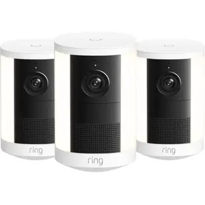 Ring Spotlight Cam 2e Génération Batterie Blanc Lot de 3 pas cher
