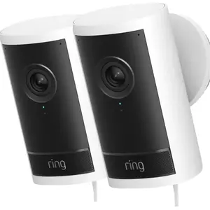 Ring Outdoor Camera Pro Fiche Blanc Lot de 2  pas cher