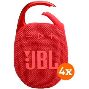 JBL Clip 5 Rouge Lot de 4 pas cher