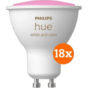 Philips Hue White and Color GU10 Lot de 18 pas cher