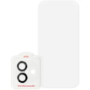 BlueBuilt Apple iPhone 16 Plus Protège-écran Verre + Protège-objectif