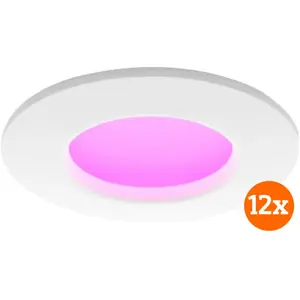 Philips Hue Spot Encastré Slim  - White and Color - 90 mm - Blanc - Lot de 12Vendu parcoolblue