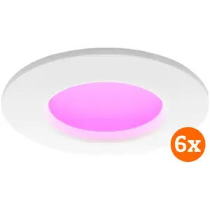 Philips Hue Spot Encastré Slim  - White and Color - 90 mm - Blanc - Lot de 6Vendu parcoolblue