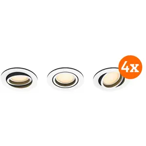 Philips Hue Milliskin Spot Encastré White Ambiance - Rond - Blanc - Lot de 12Vendu parcoolblue