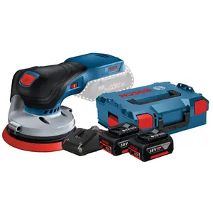Bosch Professional GEX 18V-125 Batterie GBA 5,0 Ah (2x) Kit de Démarra... pas cher