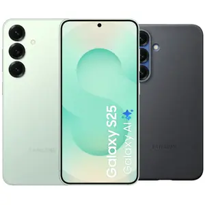 Samsung Galaxy S25 256 Go Menthe 5G + Samsung Kindsuit Back Cover Noir pas cher