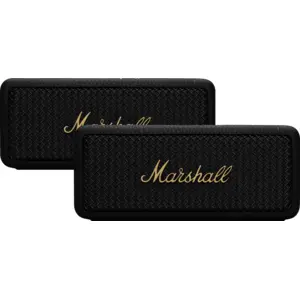 Marshall Emberton II BT Black & Brass Lot de 2 pas cher