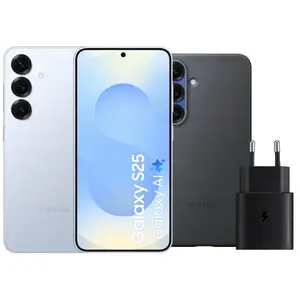 Samsung Galaxy S25 256 Go Bleu Clair 5G + Pack d'Accessoires pas cher