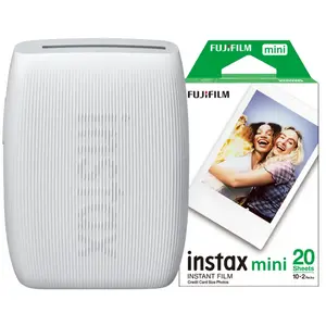 Instax Mini Link 3 Clay White + Fujifilm Instax Mini Colorfilm Glossy ... pas cher